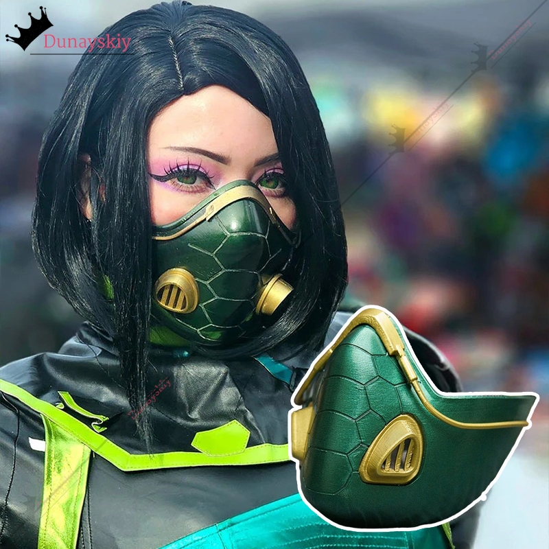 Anime Cosplay Face - Maska Węża Viper z gry Valorant,