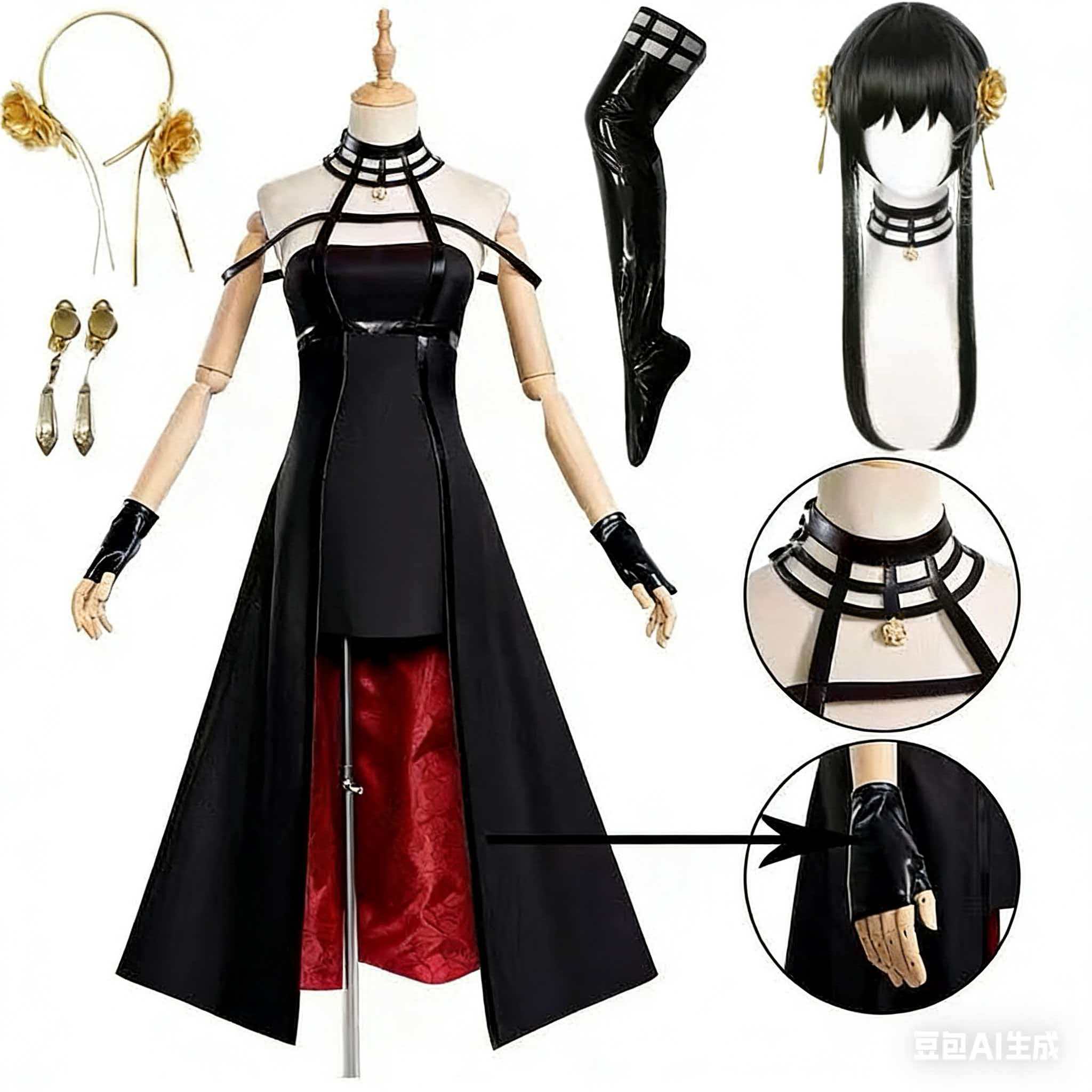 Anime Cosplay Yor - Kostium Cosplay Yor Forger, Opaska na
