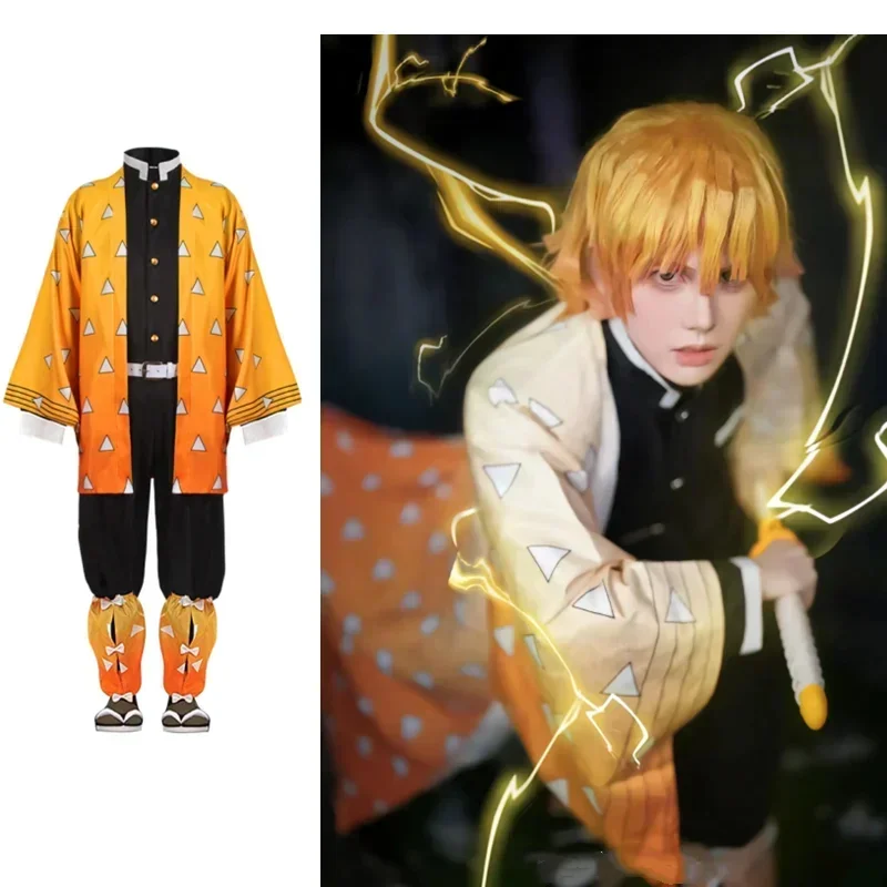 Cosplay Anime Zenitsu - Anime 2026 Zabójca Demonów Kimetsu Agatsuma