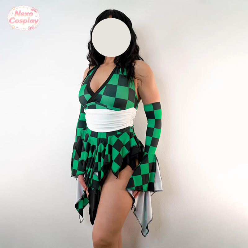 Anime Cosplay Tanjiro - Unisexowy kostium cosplay Tanjiro Kamado w