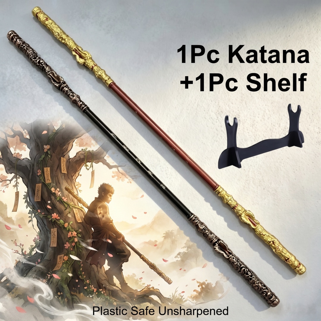 Anime Cosplay Katana - 70-calowy Czarny Mijt Wukong Sun Wukong