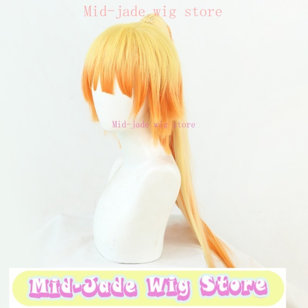 Cosplay Anime Zenitsu - Peruka Cosplay Zenitsu Agatsuma Genderbend Anime