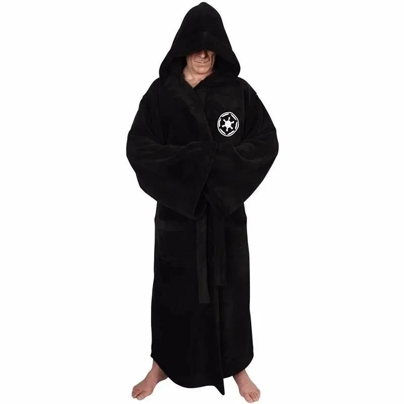 Cosplay Anime Basic - Męski szlafrok Jedi Cosplay, flanelowy, z