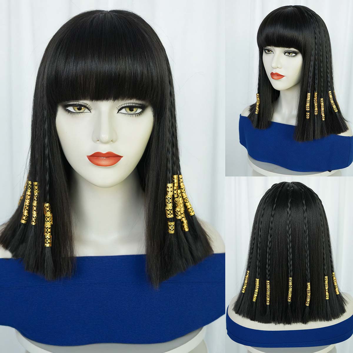 Egypt Cosplay Anime - Peruka damska na Halloween, rekwizyty do