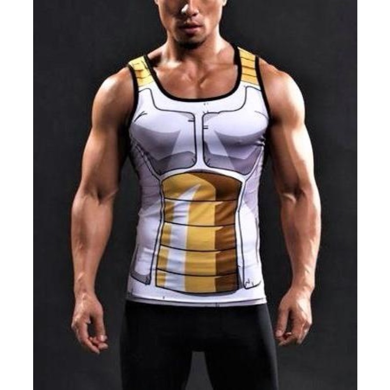 Dragon Ball Saiyan Armor - Koszulka bez rękawów męska z nadrukiem