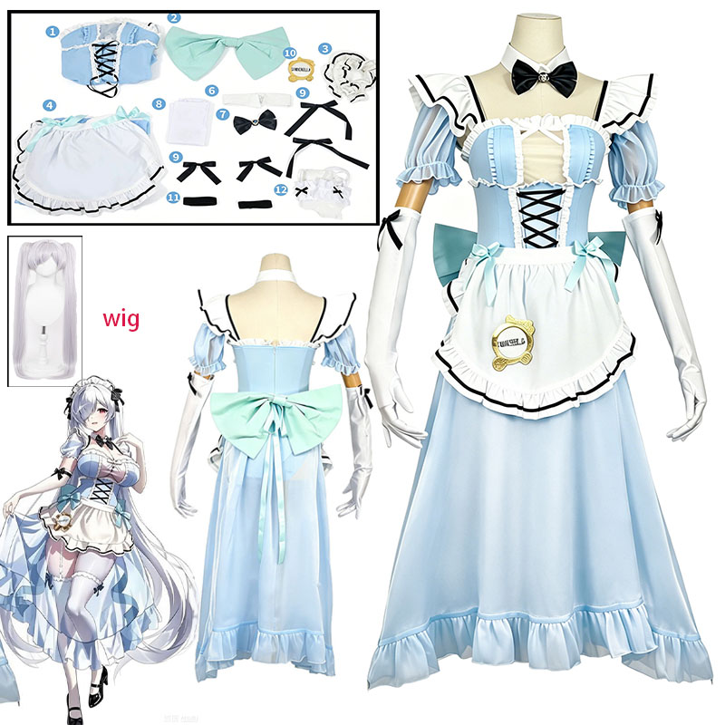 Anime Cosplay Maid - WHH Anime Gra NIKKE Pilgrim Strój