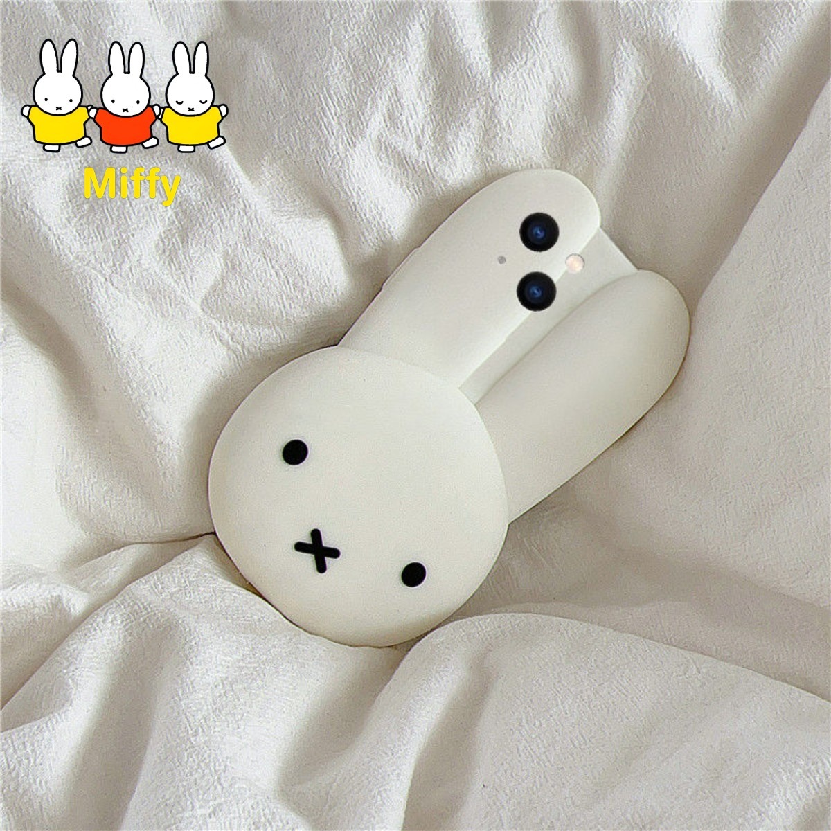 Anime Cosplay Images - Białe silikonowe etui na telefon z