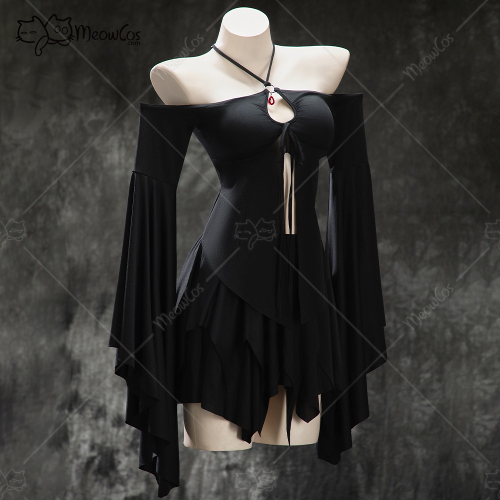 MEOWCOS Damski Gotycki Czarny  – Anime Cosplay Com recenzja i cena