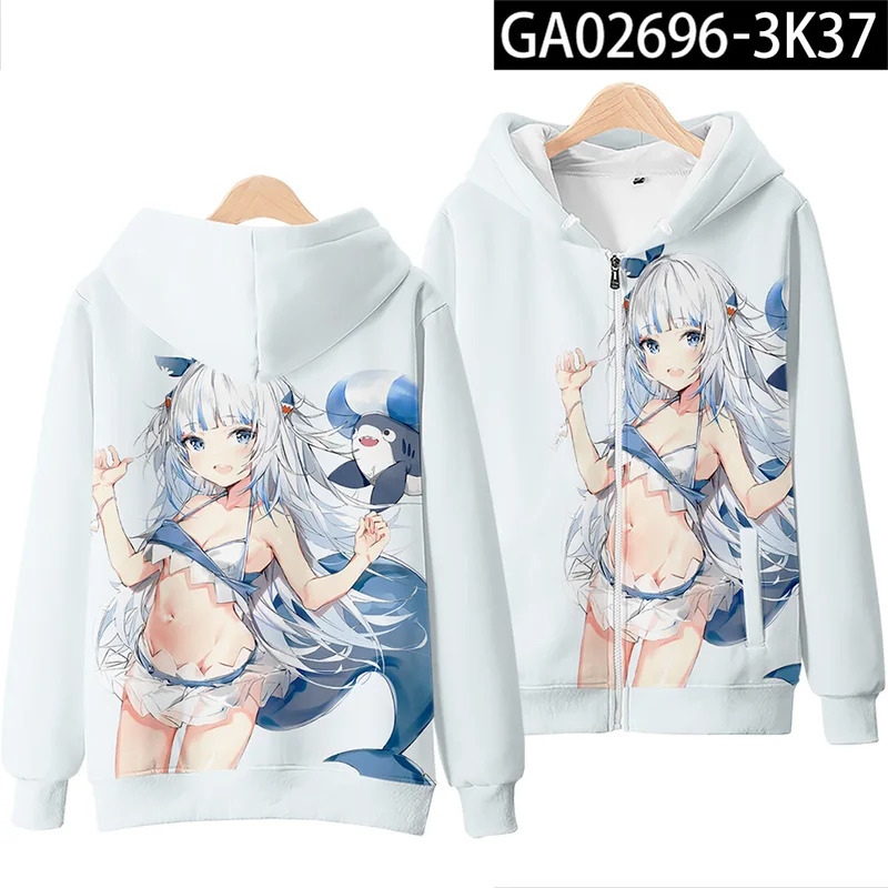 Anime Gawr Gura cosplay Bluzy  – Cosplay Anime Basic recenzja i cena