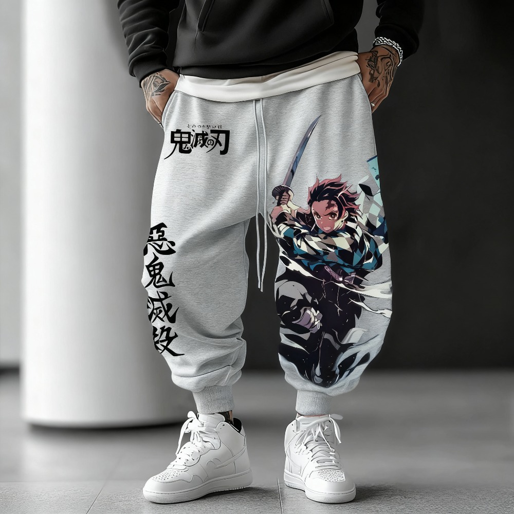 Spodnie unisex z czystej baweł – Anime Cosplay Tanjiro recenzja i cena