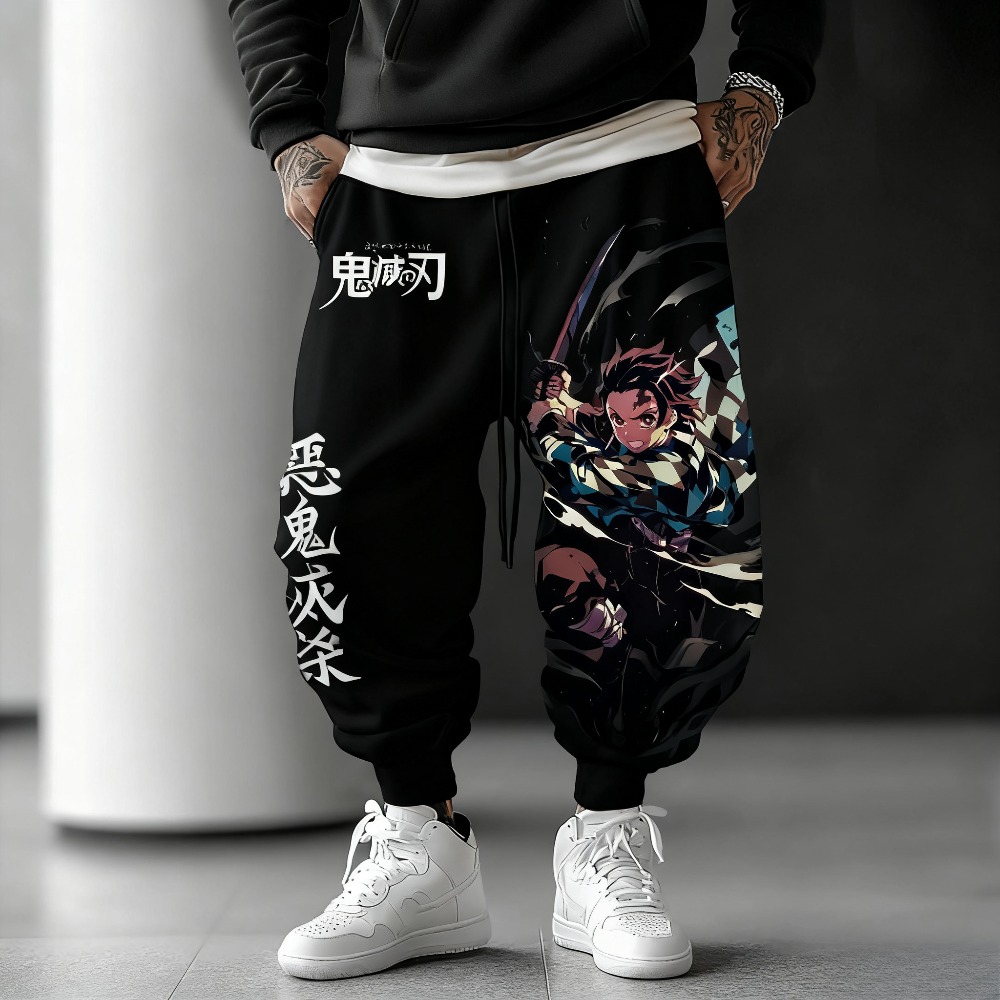 Spodnie unisex z czystej baweł – Anime Cosplay Tanjiro recenzja i cena