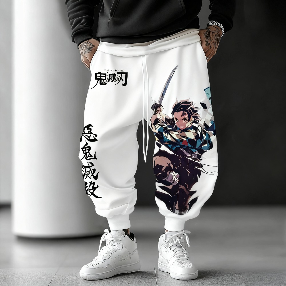 Spodnie unisex z czystej baweł – Anime Cosplay Tanjiro recenzja i cena