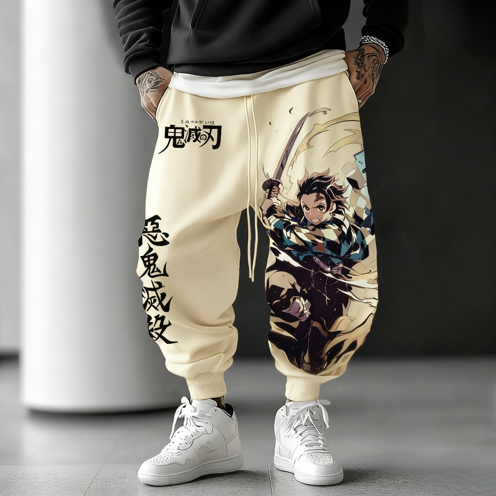 Spodnie unisex z czystej baweł – Anime Cosplay Tanjiro recenzja i cena