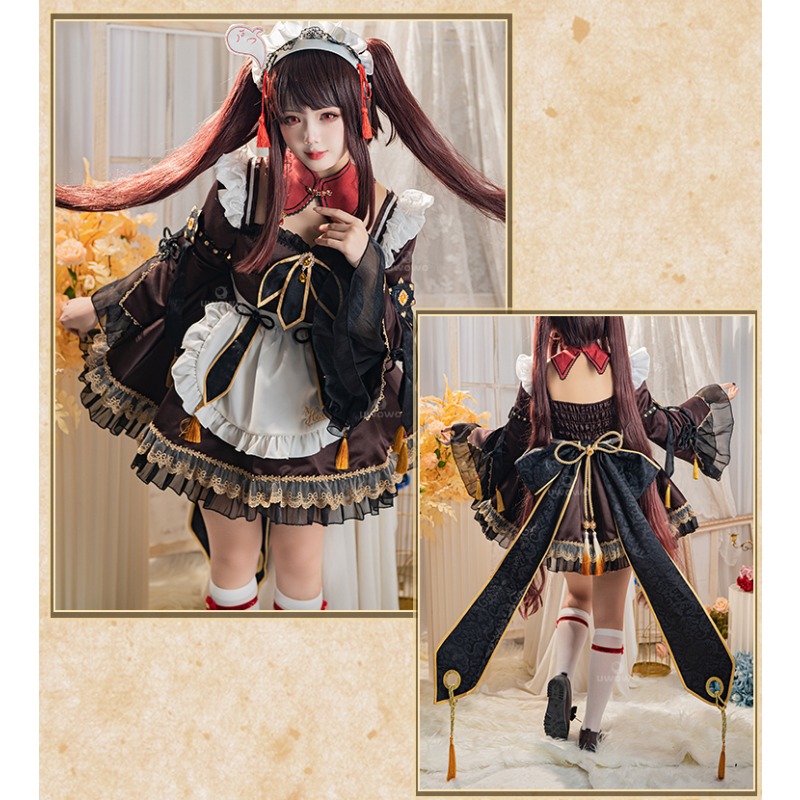 Gra Genshin Impact Hu Tao Stró – Anime Cosplay Maid recenzja i cena