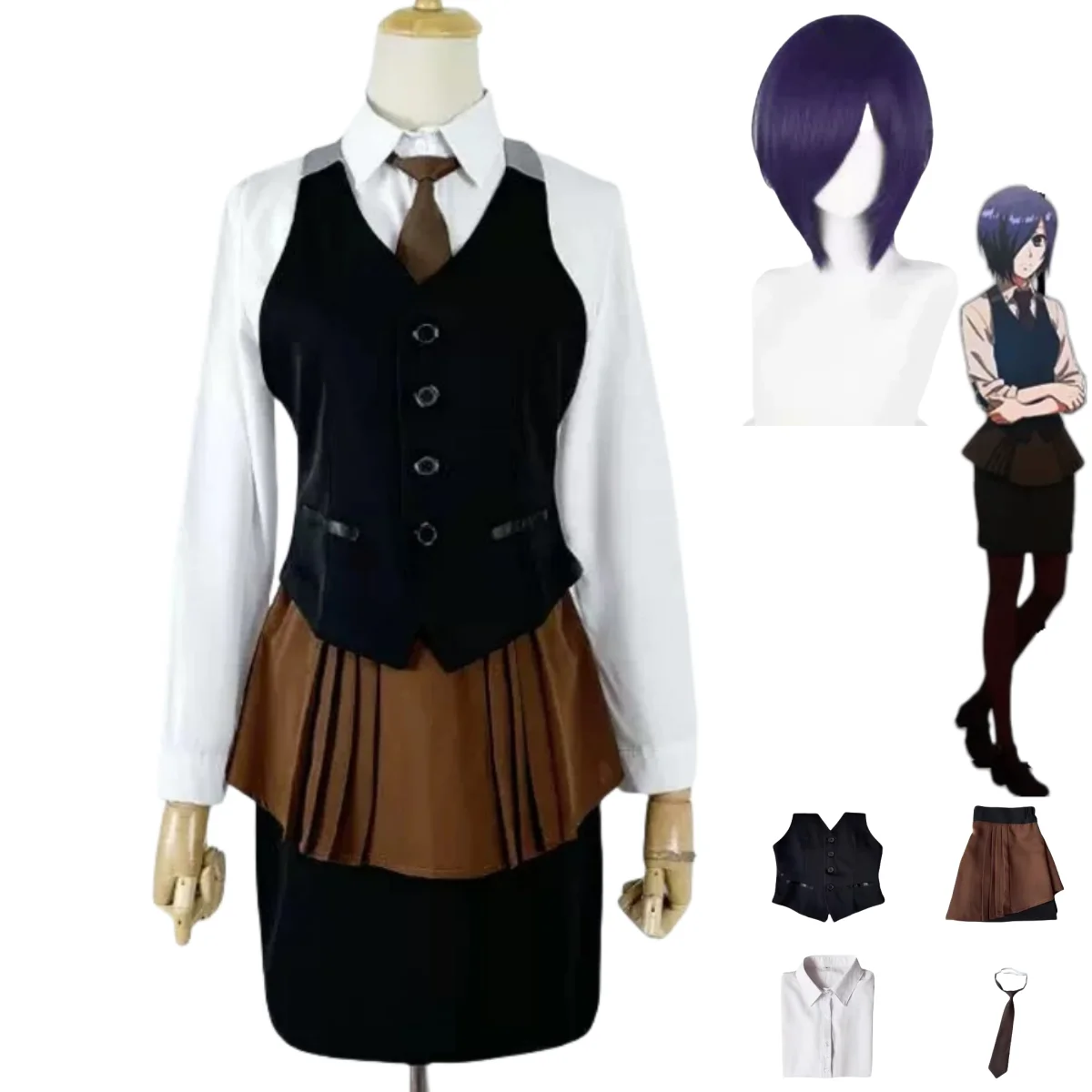 Anime Tokyo Ghoul Touka Kirish – Anime Cosplay Tokyo Ghoul recenzja i cena
