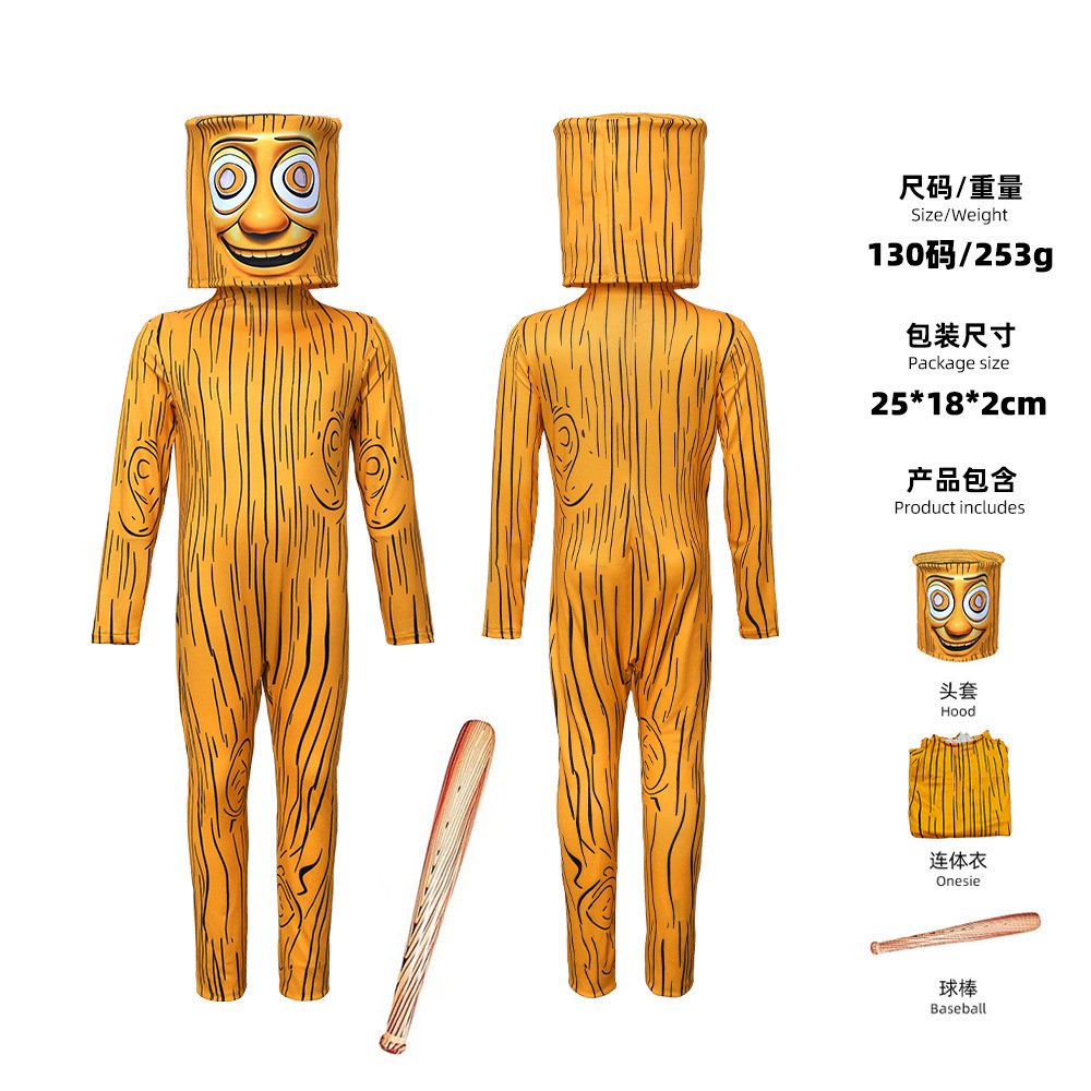 Brązowy Kreskówkowy Strój Zent – Anime Cosplay Face recenzja i cena