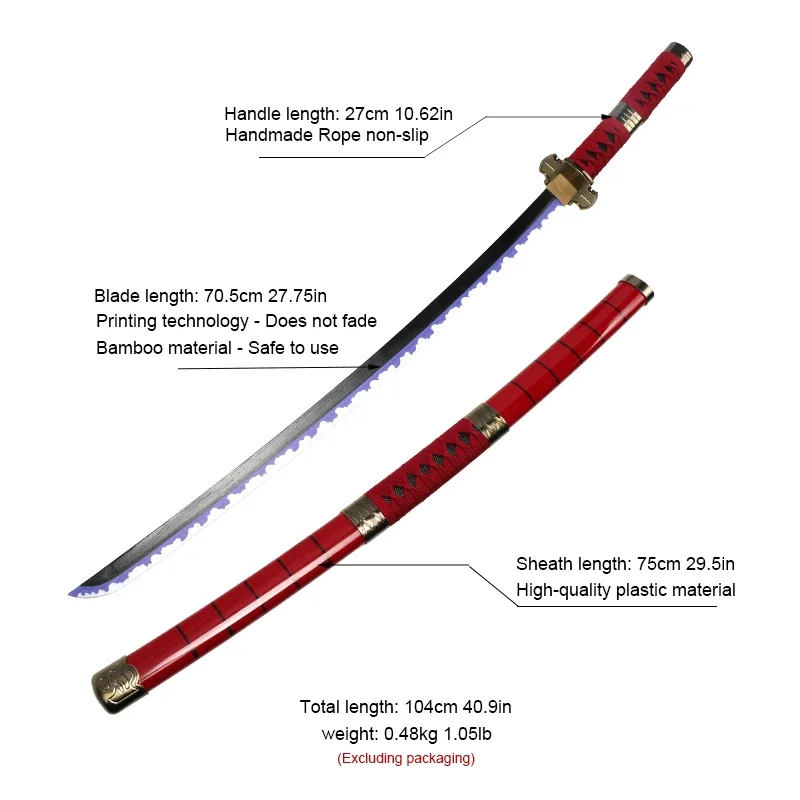2026 3-częściowy zestaw mieczy – Anime Cosplay Katana recenzja i cena