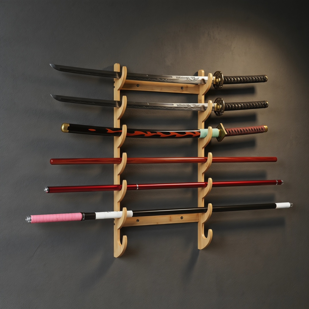 8-poziomowy drewniany uchwyt n – Anime Cosplay Katana recenzja i cena