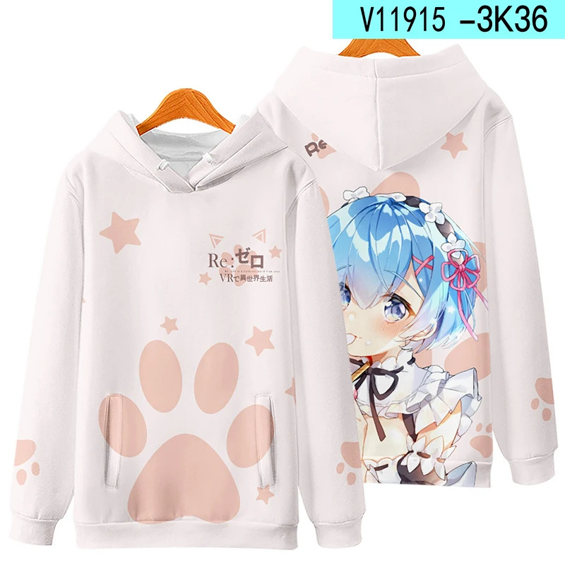 Bluza z kapturem 3D Re:Zero Co – Cosplay Anime Basic recenzja i cena