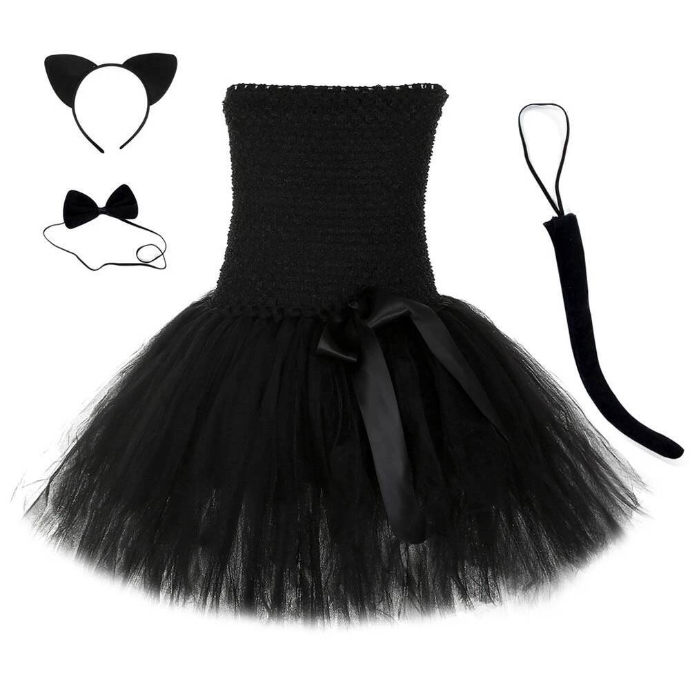 Urocza czarna sukienka tutu dl – Anime Cosplay Toddler recenzja i cena