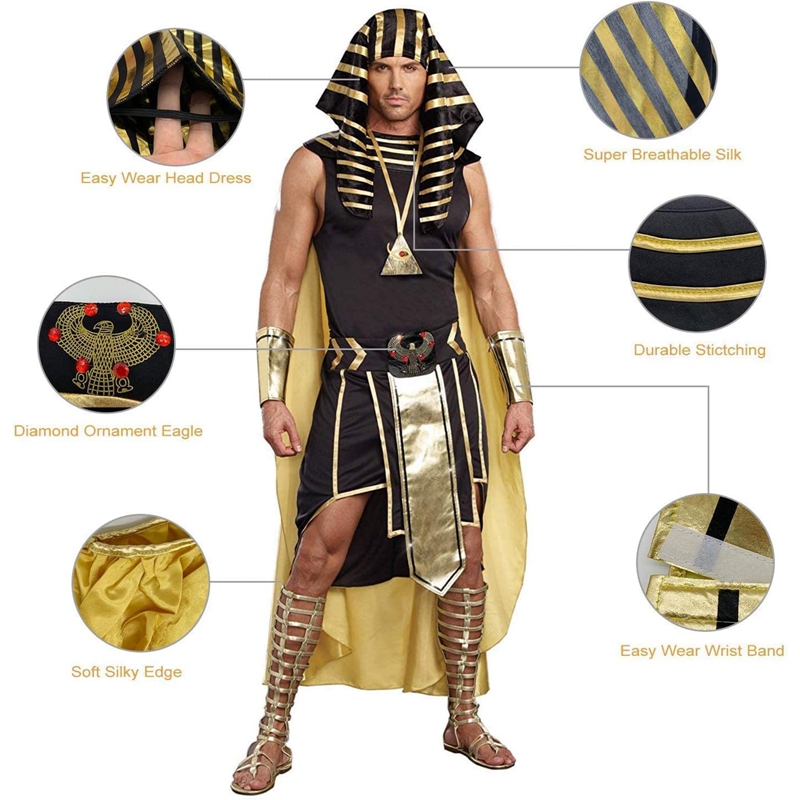 Męski egipski kostium zestaw 7 – Egypt Cosplay Anime recenzja i cena