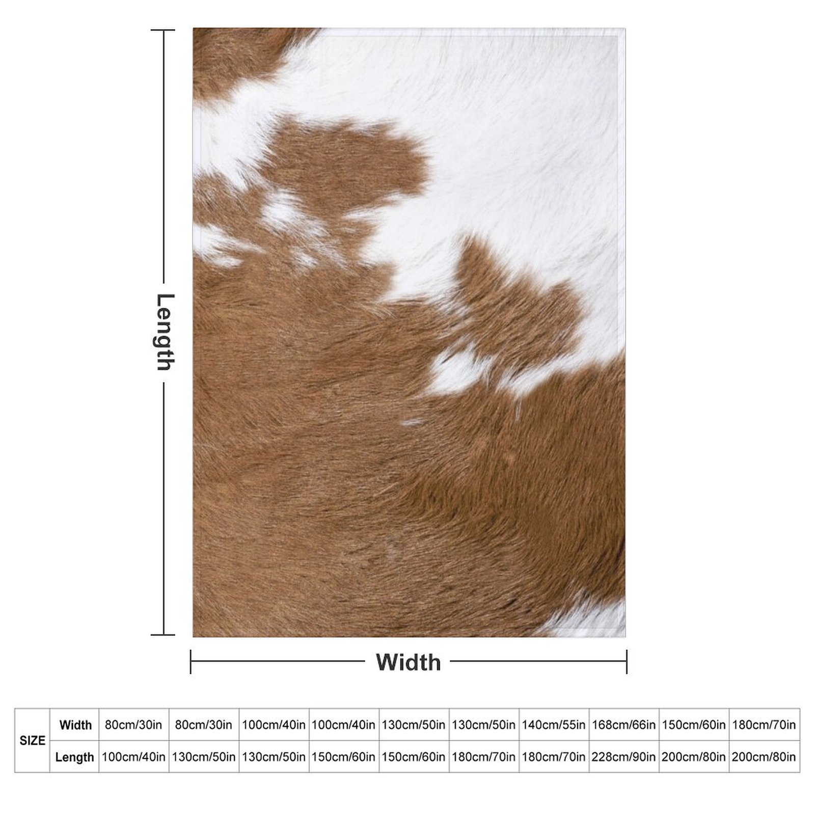 Cow Hide Brown & White Throw B – Anime Cosplay Idea recenzja i cena