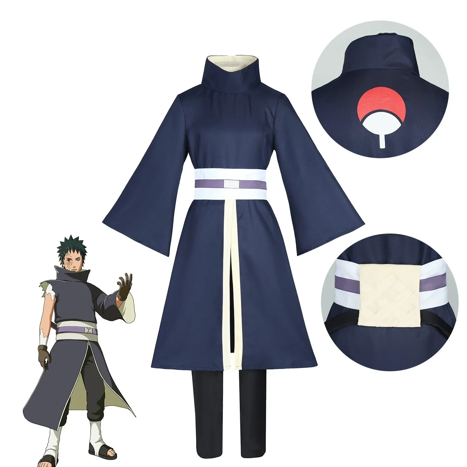 Strój na Halloween Anime Uchih – Anime Cosplay Obito recenzja i cena
