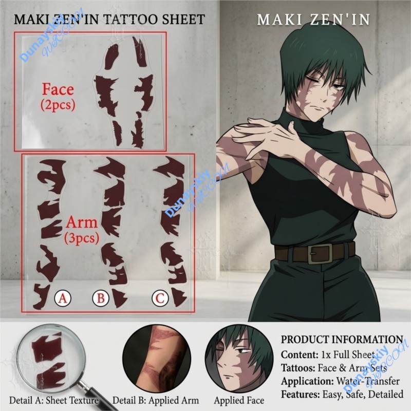 Anime Jujutsu Kaisen Zenin Mak – Anime Cosplay Face recenzja i cena