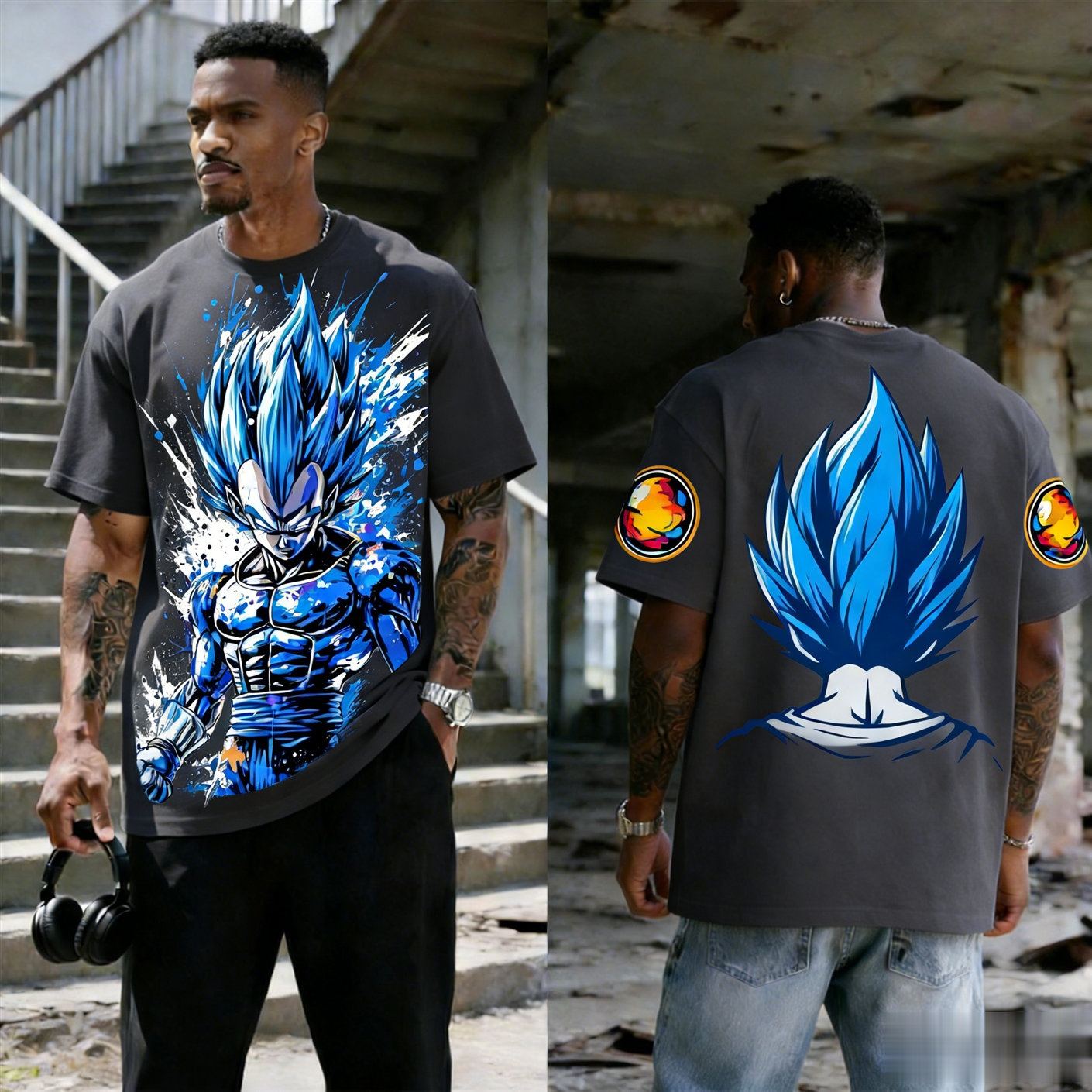Koszulka z krótkim rękawem Dra – Dragon Ball Saiyan Armor recenzja i cena